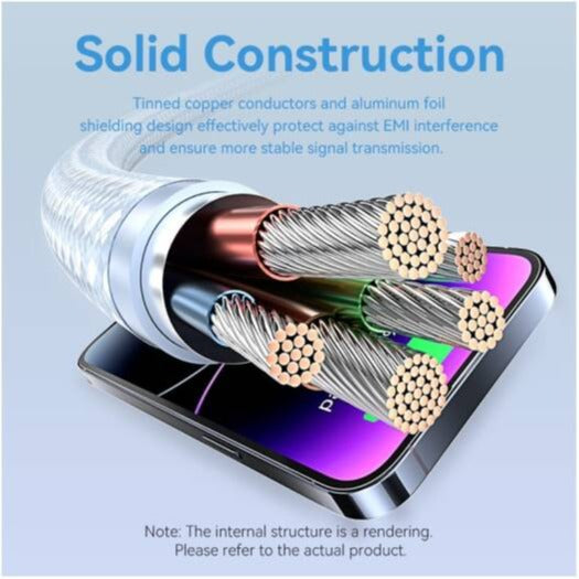 Ubon WR-59 USB C To LIGHTNING PREMIUM METAL CABLE