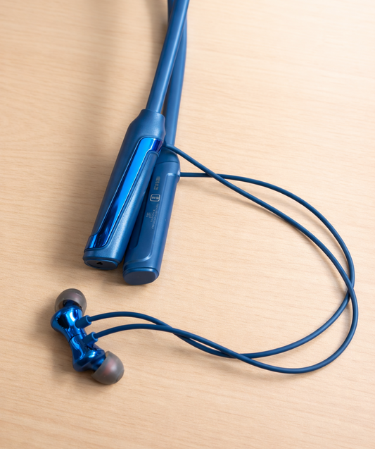 Wireless Bluetooth Neckband Earphones with Deep Bass | Magnetic Earbuds | Long Battery Life
