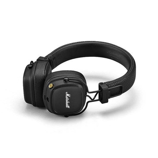 Marshal Inspired Classic Style Wireless Bluetooth On-Ear Headphones | 80+ Hours Playtime | Studio Sound