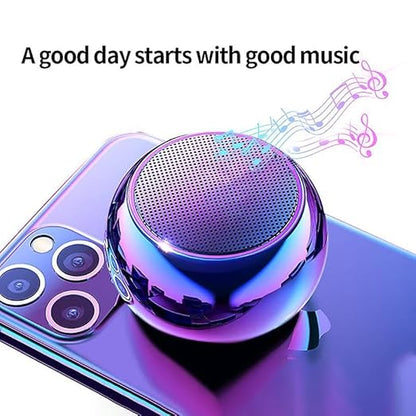 Mini Portable Bluetooth Speaker with HiFi Sound | 16H Playtime | Fast Charging | Compact Wireless Speaker for Mobile, Laptop & Tablet (Multicolour)