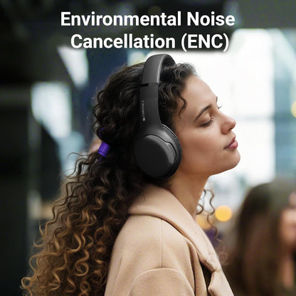 Zebronics Thunder Max Bluetooth Over-Ear Headphones | 120H Playback, 40mm Bass Drivers, Gaming Mode, Dual Pairing, Fast Charging