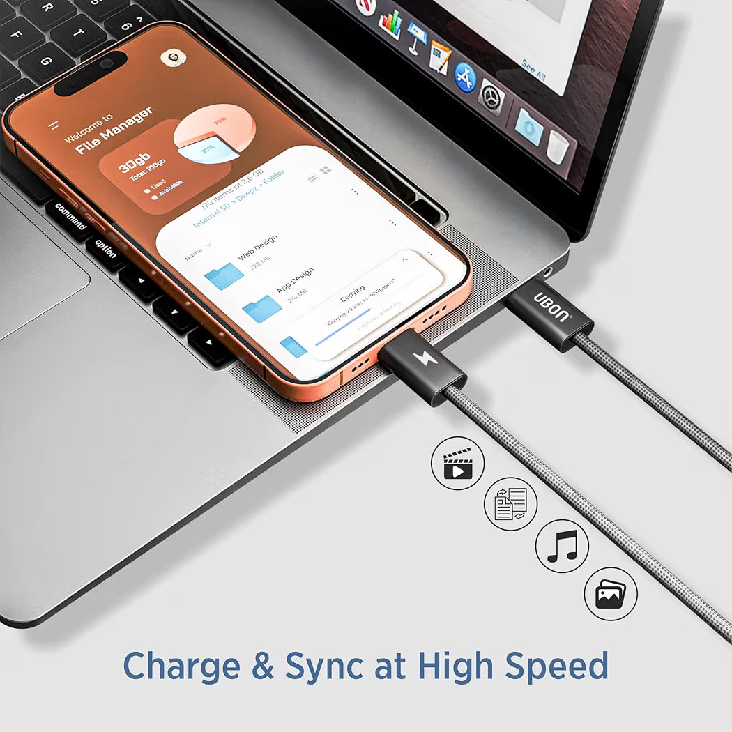 UBON WR58 Type-C to C data Cable