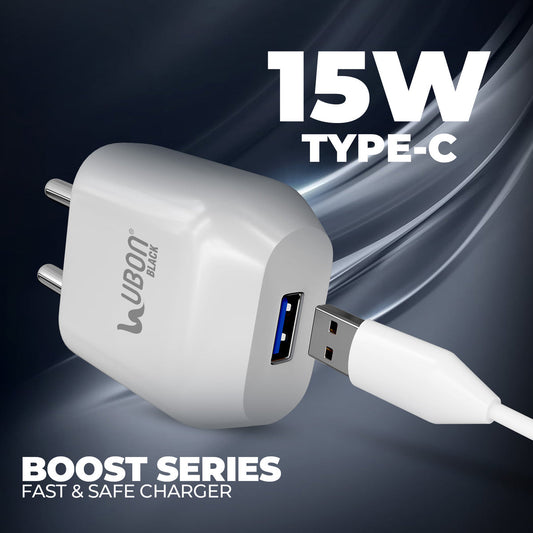 15W Fast Charging USB Wall Charger | Smart IC Power Adapter | Over-Voltage & Short Circuit Protection | Compact Travel Charger for Android &  Type-C Devices