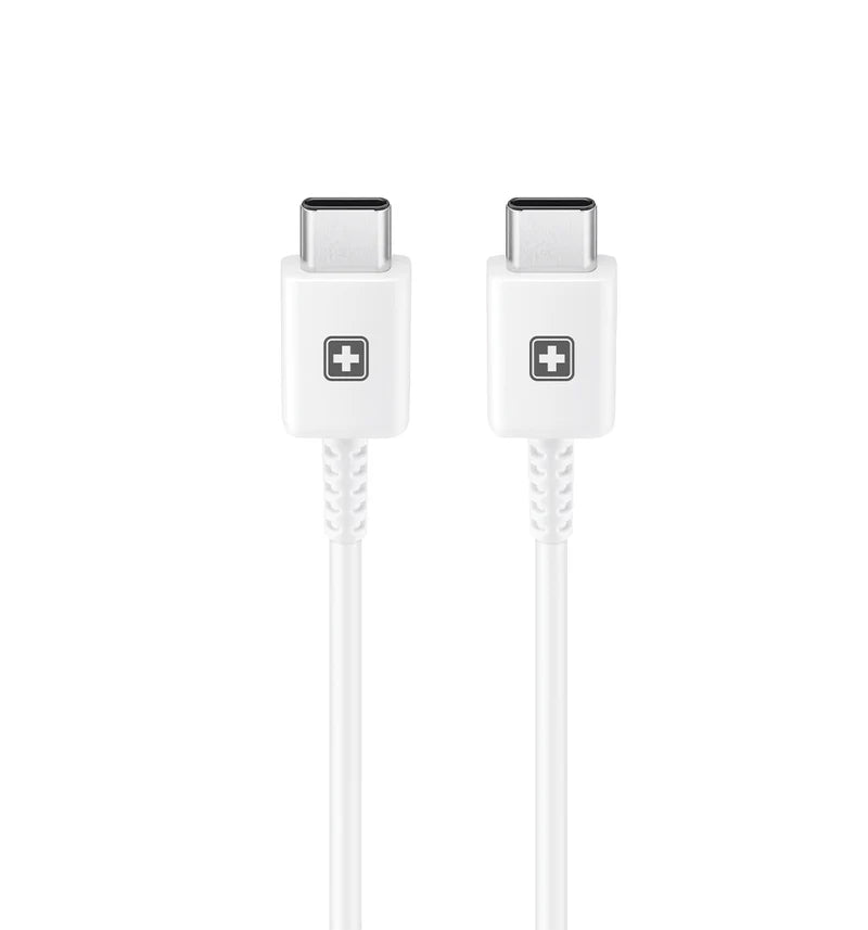 Swiss Military Flow C2C 45W Fast Charging Cable | USB Type-C to Type-C | 1 Meter Soft Silicone Cable