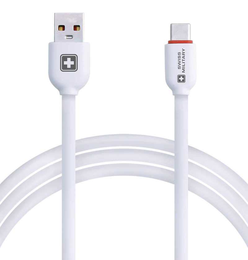 Swiss Military Octane A2C Fast Charging Cable | USB Type-A to Type-C | 1 Meter | 3A Output