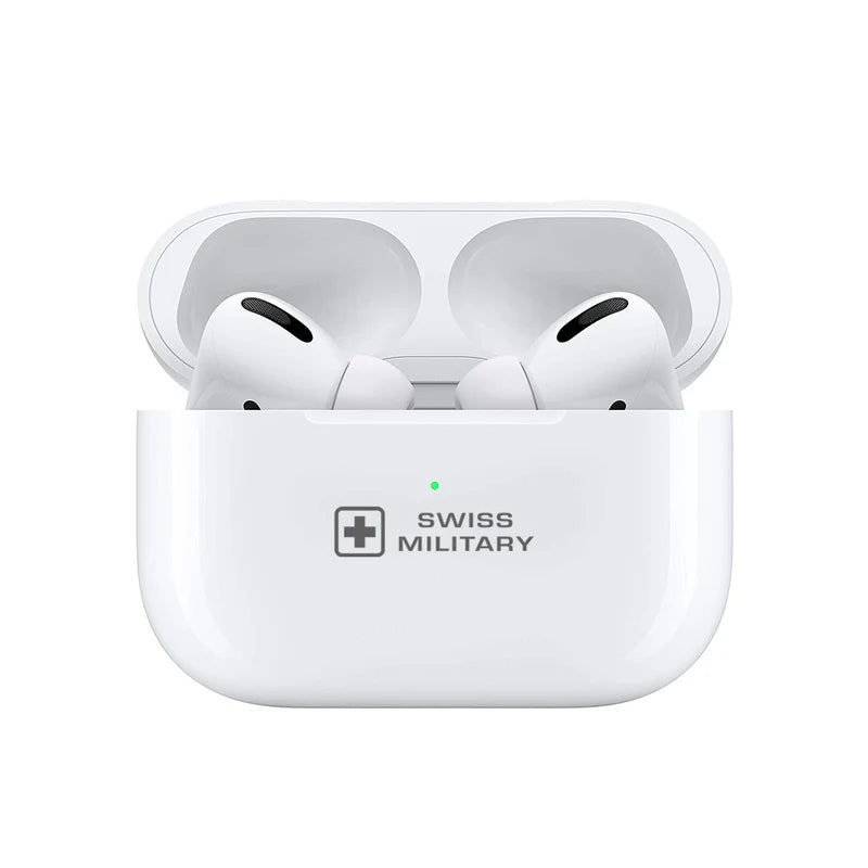 Swiss Military Pods Pro Max True Wireless Earbuds | Bluetooth 5.1 | 20 Hours Playtime | Type-C Charging