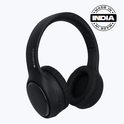 Zebronics Paradise Plus Wireless Headphones | 70H Backup | ENC | Dual Pairing | 40mm Drivers