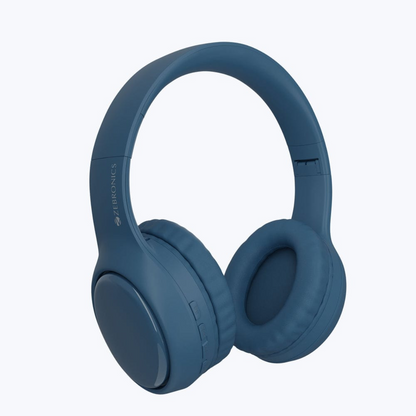 Zebronics Paradise Plus Wireless Headphones | 70H Backup | ENC | Dual Pairing | 40mm Drivers