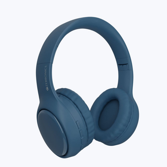 Zebronics Paradise Plus Wireless Headphones | 70H Backup | ENC | Dual Pairing | 40mm Drivers