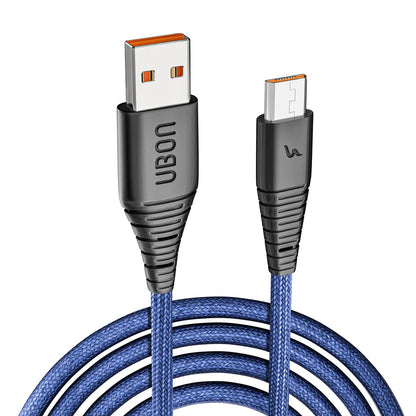 20W Fast Charging Micro USB (V8) Cable | Braided, Durable, 50,000+ Bend Tested