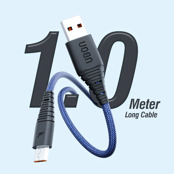 20W Fast Charging Micro USB (V8) Cable | Braided, Durable, 50,000+ Bend Tested