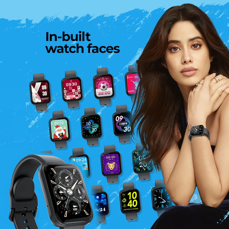 Zebronics Zeb Mamba Smart Watch | 1.7″ AMOLED, Heart Rate + SpO₂ + BP Monitor, 30+ Sports Modes & Bluetooth Calling