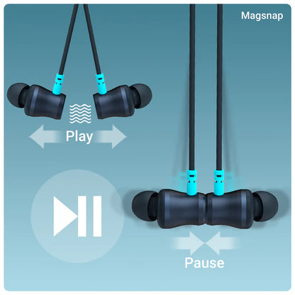 ZEBRONICS Yoga 111 Bluetooth Neckband Earphones with ENC, 50H Backup, Gaming Mode, Rapid Charging, BT v5.3, Dual Pairing & Voice Assistant