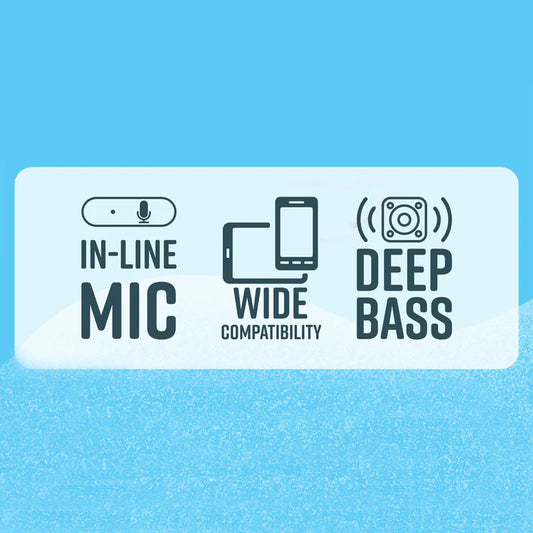 Zebronics Zeb-Opera Wired Earphones with Deep Bass, In-Line Mic, 10mm Drivers & 1.2m Tangle-Free Cable (3.5mm Jack)