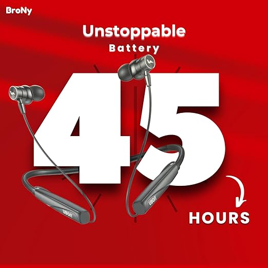 Ubon CL-130 King Series in Ear Bluetooth Neckband with 13.4 Mm Dynamic Bass Boost Driver