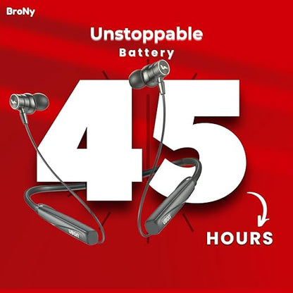 Ubon CL-130 King Series in Ear Bluetooth Neckband with 13.4 Mm Dynamic Bass Boost Driver