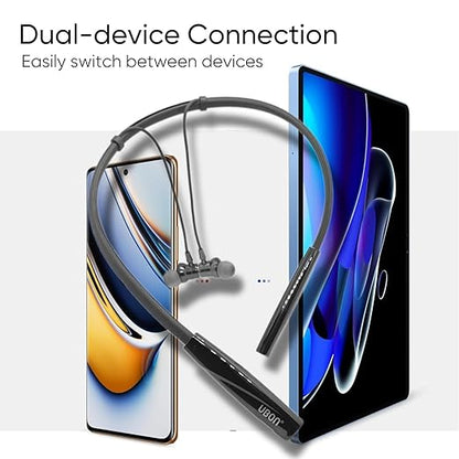 Ubon CL-130 King Series in Ear Bluetooth Neckband with 13.4 Mm Dynamic Bass Boost Driver