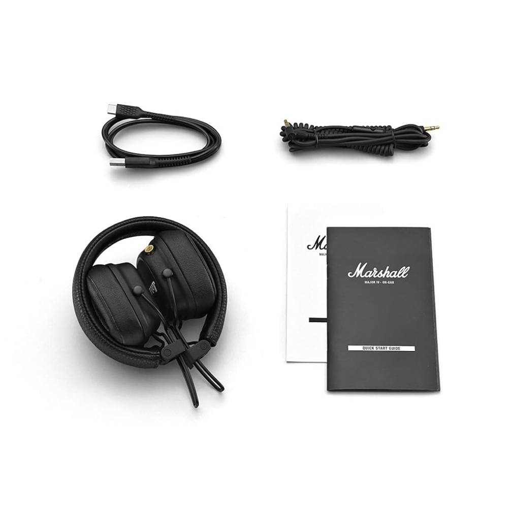 Marshal Inspired Classic Style Wireless Bluetooth On-Ear Headphones | 80+ Hours Playtime | Studio Sound