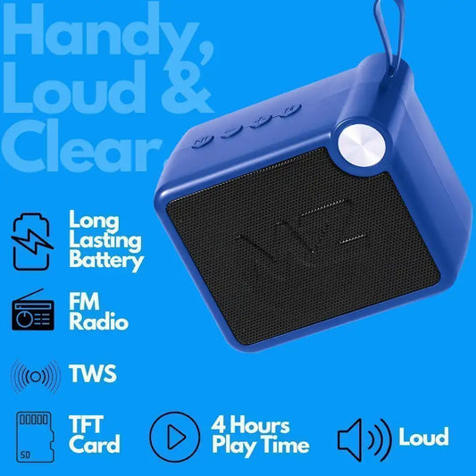 MZ M406SP (PORTABLE BLUETOOTH SPEAKER) Dynamic Thunder Sound, 1200mAh Battery 5 W Bluetooth Speaker (Black, Stereo Channel)