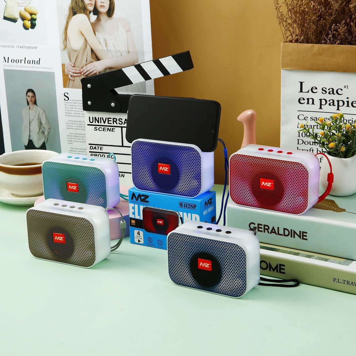 MZ M412SP Portable Bluetooth Speaker (with Mic) a portable Bluetooth speaker model M412SP with Dynamic Thunder Sound and High Bass.